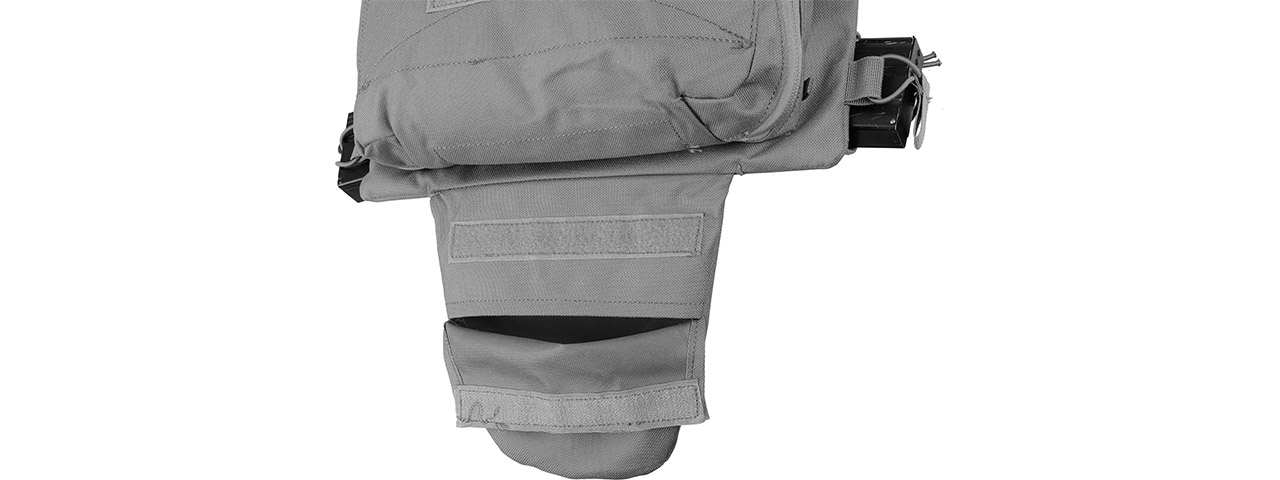 WST Tactical Vest 2.0 Accessory Pouches Backpack Attachment II, Gray